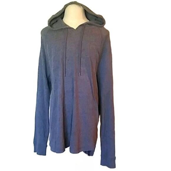 Levis Strauss & Co Mens Gray Drawstring Kangaroo Pocket Hoodie Size Large - Picture 2 of 8